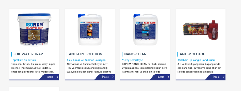 ENDÜSTRİYEL ÜRÜNLERİMİZ